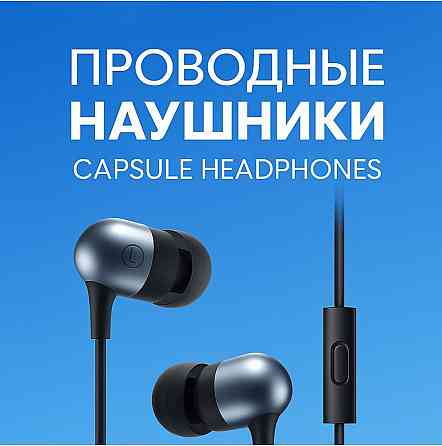Наушники проводные с микрофоном Xiaomi Mi Capsule Headphones Ddq01wm (арт-1261) Донецк