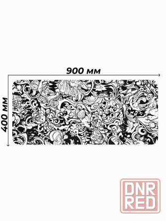 Коврик для мышки Gaming Loot Xxl (900x400x3), белый, темно-синий (арт-4738) Макеевка - изображение 1