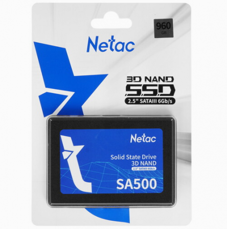 Твердотельный накопитель Ssd 960 гб 2.5" Sata Netac Sa500 [Nt01sa500-960-S3x] (арт-1767) Макеевка