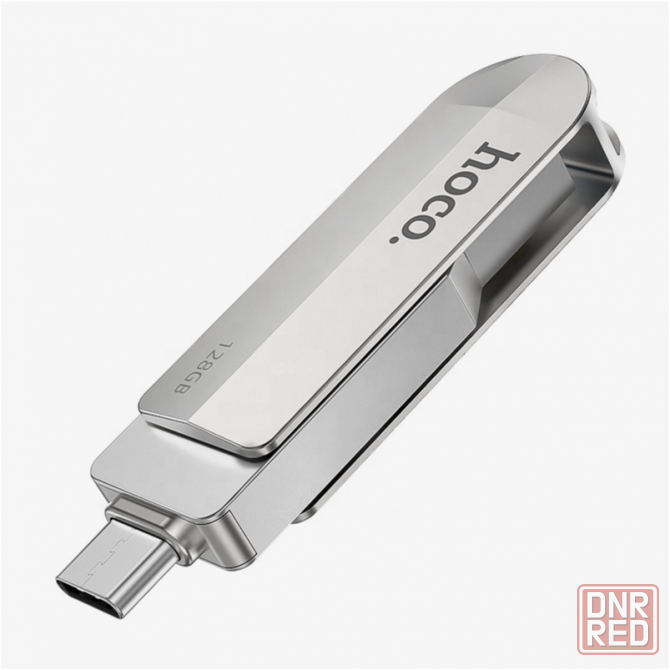 Usb флеш-накопитель Hoco Ud10 Wise, Usb 3.0/Type-C, 128gb, серебристый (арт-3660) Макеевка - изображение 3