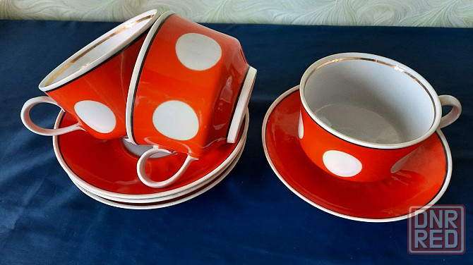 Чайные пары фарфор ссср Донецк - изображение 4