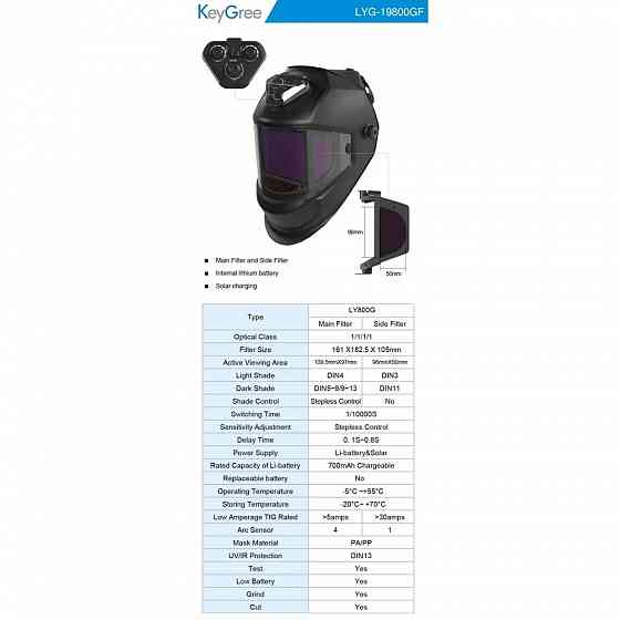 Панорамная сварочная маска LYG - 800G Донецк