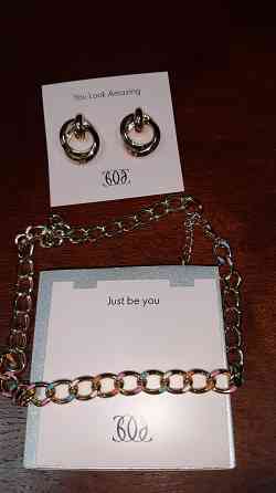 Колье-цепь с золотистым сиянием Донецк