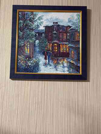 Продам картины вышивки,антибликовое стекло Донецк