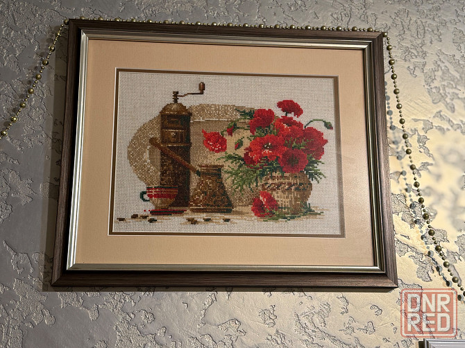 Продам картины вышивки,антибликовое стекло Донецк - изображение 6