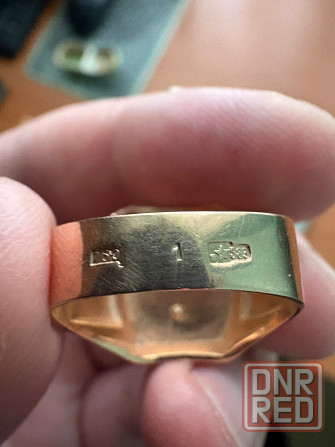 Печатка. Золото ссср 583 Донецк - изображение 2