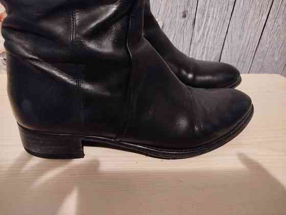 Сапоги кожаные ( весна-осень) Донецк