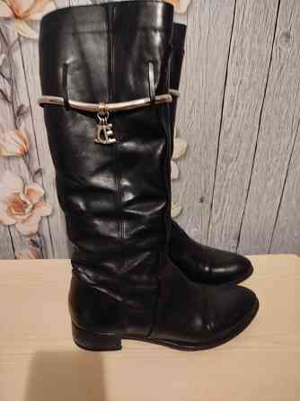 Сапоги кожаные ( весна-осень) Донецк