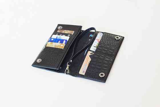 Кошелек лонгер женский натуральная кожа ручная работа Донецк