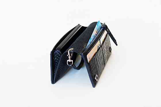 Кошелек лонгер женский натуральная кожа ручная работа Донецк