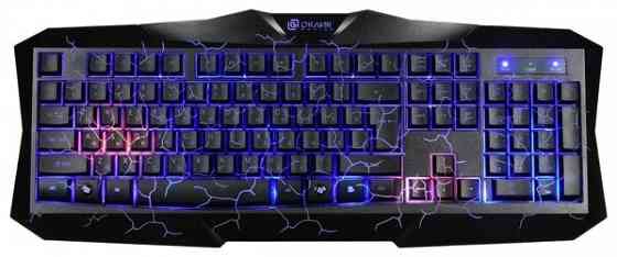 Игровой комплект Oklick Hs-Hkm100g черный 2.2м мониторы оголовье Hs-Hkm100g (арт-8674) Макеевка