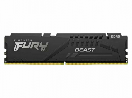 Kingston Fury Beast Black Ddr5 Dimm 5200mhz Pc-41600 Cl40 - 8gb Kf552c40bb-8 Oem (арт-2296) Макеевка