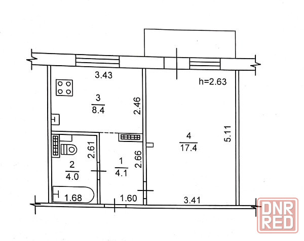 1- ком. квартира, Гладковка Донецк - изображение 11