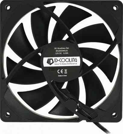 Вентилятор для корпуса Id-Cooling 120x120mm 3pin 1250rpm Black (Fl-12025k) (арт-6553) Макеевка