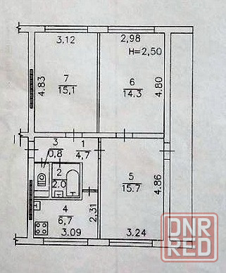 3х ком. квартира, Боссе Донецк - изображение 1