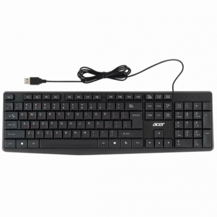 Клавиатура проводная Acer Okw121, Usb, черный Zl.Kbdee.00b (арт-4153) Макеевка