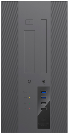 Корпус Mini-Tower Powerman (Ek303bk) без бп, Mini Itx, Black, No Led. (арт-4660) Макеевка