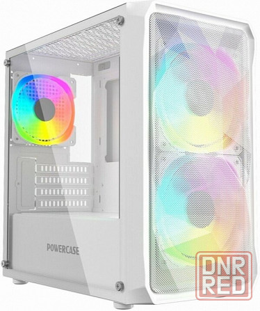 Корпус Powercase Mistral Micro A3w Argb, Tempered Glass, 2x 140mm Argb Pwm+1x 120mm Argb Pwm, белый, Макеевка - изображение 1