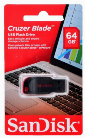 Usb Flash Drive 64gb - Sandisk Cruzer Blade Sdcz50-064g-B35 (арт-2047) Макеевка