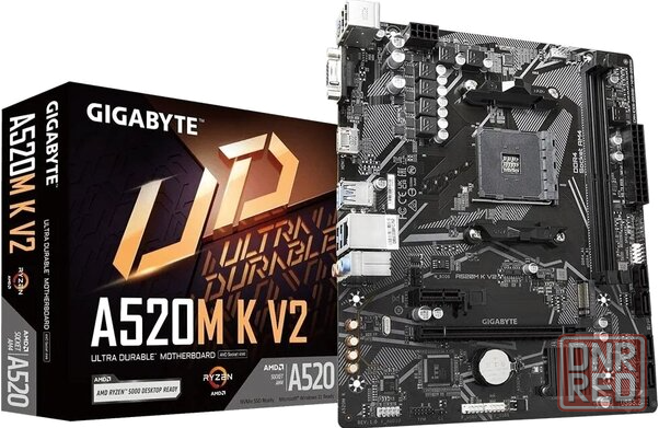 Материнская плата Gigabyte A520m K V2 /(V1.1) Soc-Am4 Amd A520 2xddr4 Matx Ac`97 8ch(7.1) Gblan Raid Макеевка - изображение 1