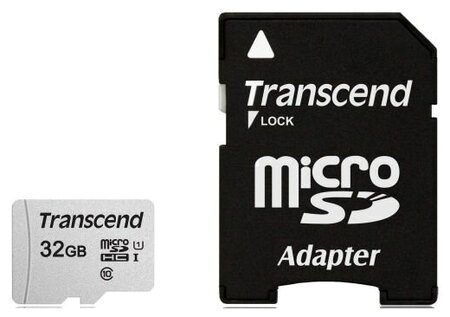 Карта памяти 32gb Transcend Ts32gusd300s-A Microsdhc Class 10 U1 300s + адаптер (арт-2305) Макеевка