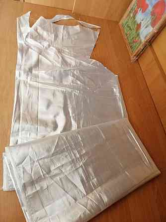 Продам кусок отрез серебристой парчи Донецк