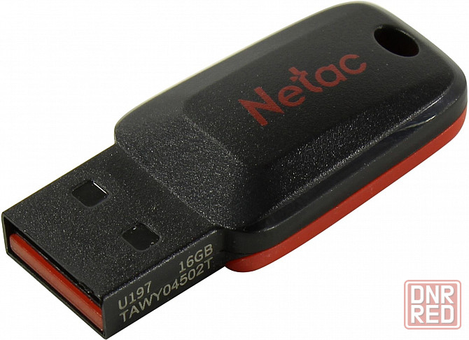 Флеш диск Netac U197 16gb , Usb2.0, пластиковая, черная (арт-3705) Макеевка - изображение 4