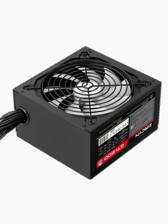 Блок питания Atx Zircon Gti-600 80+ (черный 600w 20+4pin 4+4pin 2*6+2pin 6*Sata 3*Molex вентилятор 1 Макеевка