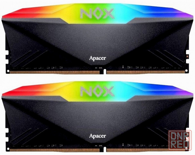 Модуль памяти Apacer Ddr4 3600 16gb Dimm Nox Rgb Black Gaming Memory Ah4u16g36c25ynbaa-2 Non-Ecc, Cl Макеевка - изображение 4