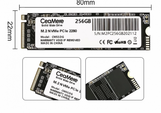 Ssd M.2 Nvme твердотельный накопитель Ceamere 256 гб, M2pc256gb (арт-5567) Донецк