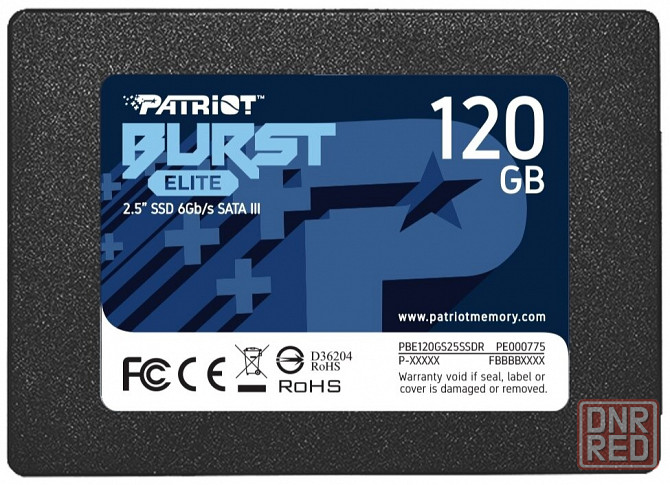 Твердотельный накопитель Ssd 2.5" Patriot Memory Burst Elite (Pbe120gs25ssdr) 120гб (арт-4309) Донецк - изображение 1
