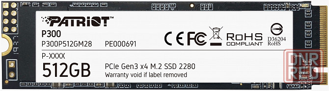 Твердотельный накопитель Patriot Memory P300 512гб M.2 P300p512gm28 (арт-4833) Донецк - изображение 1
