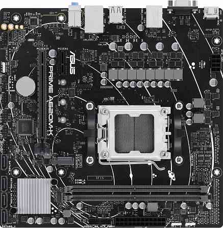 Материнская плата Asus Prime A620m-K, Am5, A620, 2*Ddr5, 4*Sata, 1*M.2, 4*Usb 3.2, 2*Usb 2.0, 2*Pcix Макеевка