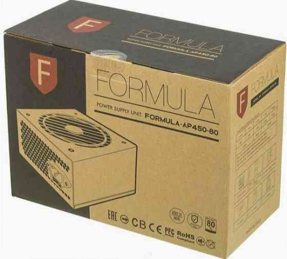 Блок питания Formula Atx 450w Formula-Ap450-80 80 Plus White (20+4pin) Apfc 120mm Fan 7xsata Rtl (ар Донецк