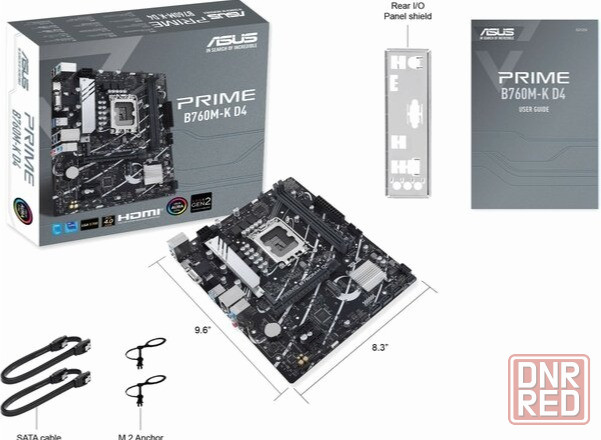 Материнская плата Asus Prime B760m-K D4 Socket 1700 B760 2xddr4 1xpci-E 16x 2xpci-E 1x 4xsata Iii Ma Донецк - изображение 2