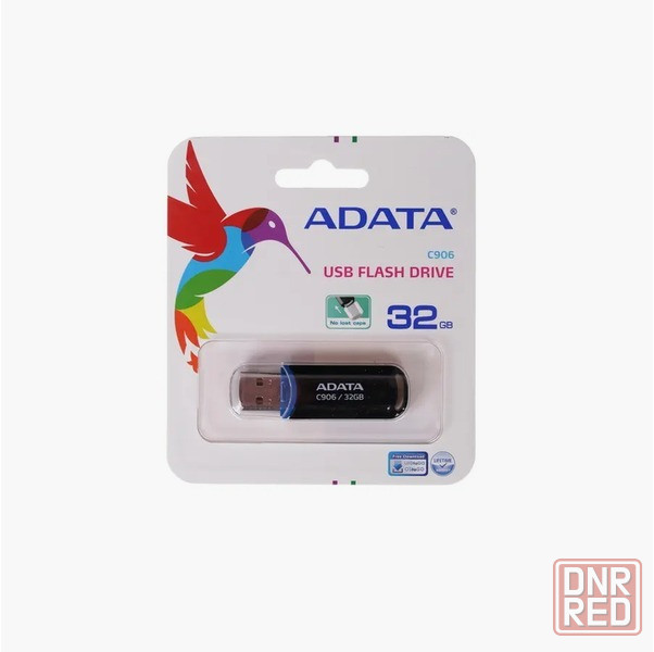 Накопитель Usb 2.0 32гб Adata C906 (Ac906-32g-Rbk), черный (арт-1382) Донецк - изображение 1