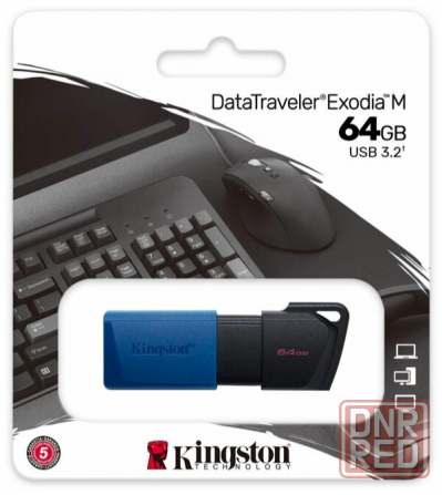 Флеш-диск Kingston Datatraveler Exodia M 64gb (Dtxm/64gb) (арт-9890) Донецк - изображение 1