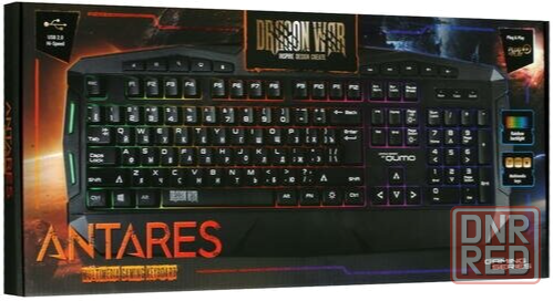 Клавиатура Qumo Antares K60, игровая, проводная, мембранная, 114 клавиш, Usb, подсв, чёрная (арт-618 Донецк - изображение 3