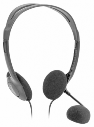 Наушники с микрофоном (гарнитура) Defender Hn-102, проводная, 1,8 м, стерео, с оголовьем, регулятор Донецк