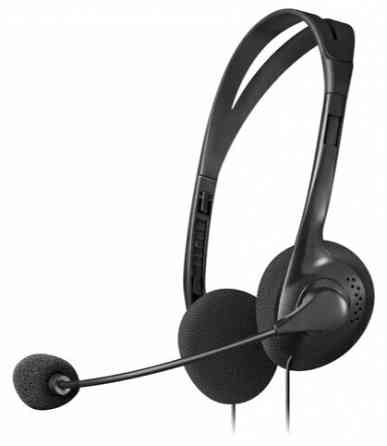 Наушники с микрофоном (гарнитура) Defender Hn-102, проводная, 1,8 м, стерео, с оголовьем, регулятор Донецк