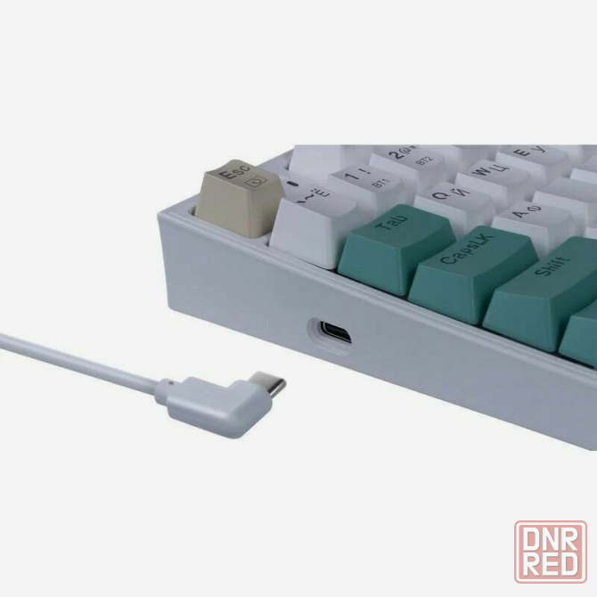 Игровая клавиатура Redragon Veigar Ru, Rgb, Bt+2.4g, бело-голубой, беспроводная (арт-3168) Донецк - изображение 4