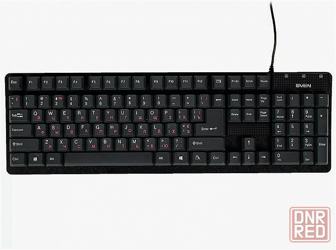 Клавиатура Sven проводная Standard 301, Usb, 104 клавиши, черная (Sv-03100301ub) (арт-1360) Донецк - изображение 2