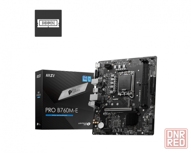 Материнская плата Msi Pro B760m-E Ddr5, Lga 1700, Intel B760, Matx, Ret (арт-7296) Донецк - изображение 2