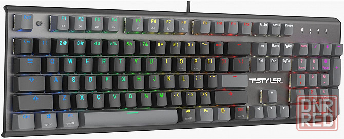 Клавиатура A4tech Fstyler Fs100 Neon механическая черный Usb For Gamer Led (Fs100) (арт-1669) Донецк - изображение 3