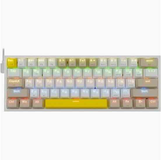 Клавиатура Redragon Fizz Ru (Sw +Red) механическая белый (72596) (арт-8720) Донецк