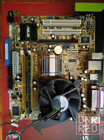 asus p5gz-mx+core 2 duo 4400 2gz без куллера Донецк - изображение 1