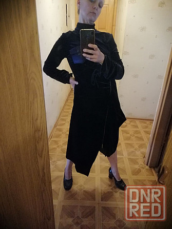 Продам бархатное платье оригинального фасон р. 48 Донецк - изображение 7