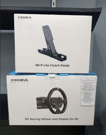 Игровой Руль Moza R3 PC + Педальный блок Moza SR-P Lite (сцепление) Макеевка