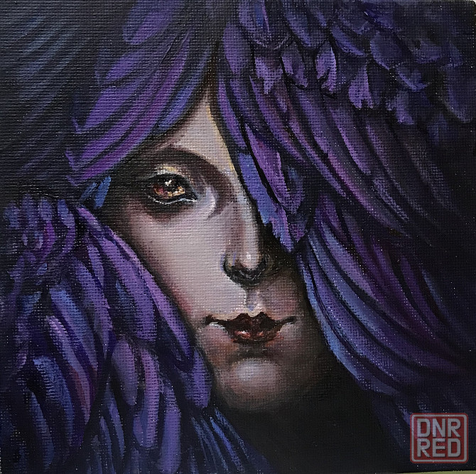 Купить картину маслом на холсте "Глаз Ангела" Фэнтези, миф, природа, символизм, портретная живопись Донецк - изображение 1