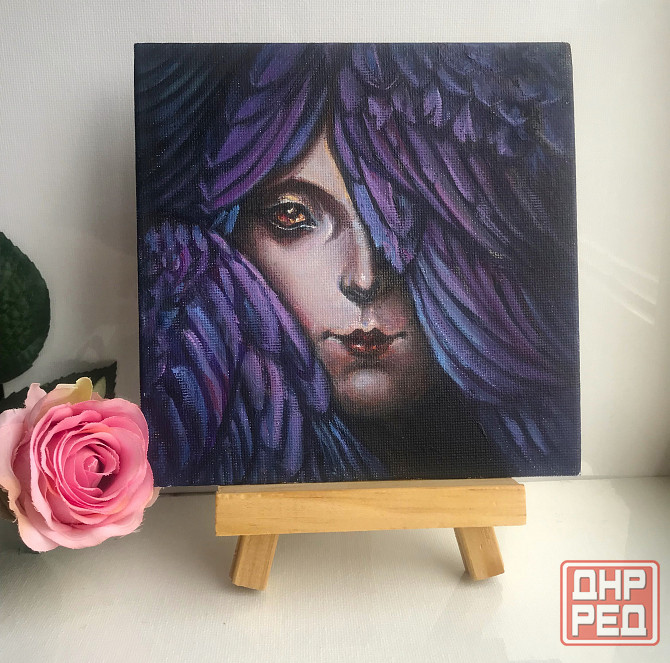 Купить картину маслом на холсте "Глаз Ангела" Фэнтези, миф, природа, символизм, портретная живопись Донецк - изображение 1